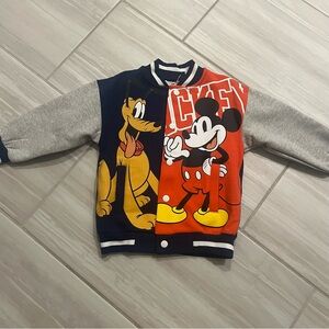 Disney H&M Mickey & Pluto Kids Bomber Jacket - Red, Navy, Gray